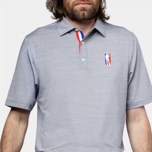 EUC Men's Gray Polo Shirt with Logo